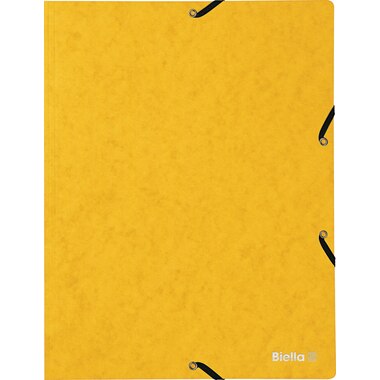 BIELLA Cartella con elastico A4 17840120U giallo, 355gm2 200 fg.