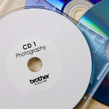 PTOUCH CD/DVD Etiketten Film 58mm DK-11207 QL-500/550 100 Stk./Rolle