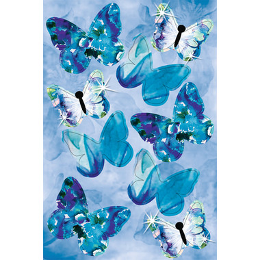 URSUS Sticker Butterfly 21940099F 2 colori 24 pezzi