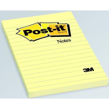 POST - IT Bloc - notes 152x102mm 660Y jaune, 100 flls., lignées
