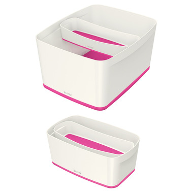 LEITZ MyBox vaschette da scrivania 52581023 bianco/pink