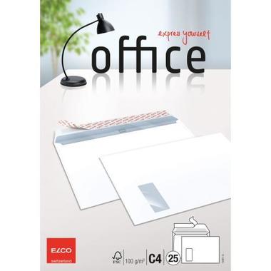 ELCO Enveloppe Office a / fenêtre C4 74481.12 100g, blanc 25 pcs.