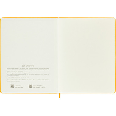 MOLESKINE Notizbuch Color 25x19cm 56598853087 orange, liniert, 240 Blatt