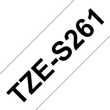 PTOUCH Band, strong/adh.schwarz/weiss TZe-S261 PT-300 36 mm