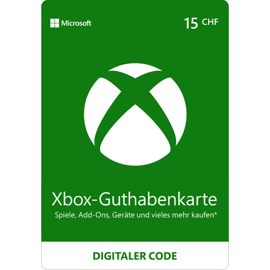 Digitales Guthaben Microsoft Xbox 15 CHF