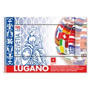 Briefmarke CHF 1.10+0.55 «Philatelie-Weltausstellung Helvetia 2022 Lugano», Sonderblock Sonderblock «Philatelie-Weltausstellung Helvetia 2022 Lugano», gummiert, ungestempelt