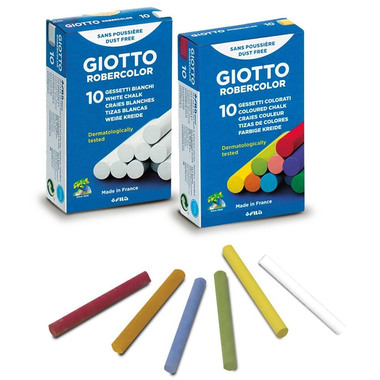 GIOTTO Craie Robercolor 538700 blanc 10 pcs.