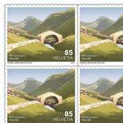 Briefmarken CHF 0.85 «Parc Ela», Bogen mit 10 Marken Bogen Schweizer Pärke, selbstklebend, ungestempelt