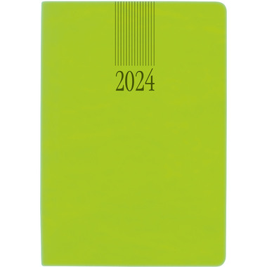 BIELLA Taschenagenda Mittelform. 2024 822301310024 hellgrün, 3½T/S, 7,6x11cm