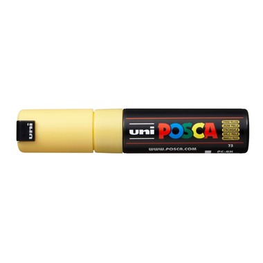 UNI-BALL Posca Marker 8mm PC8KSTRAWYEL jaune paille