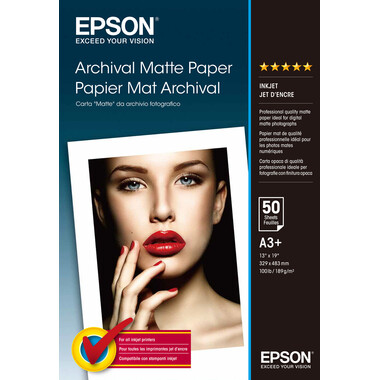 EPSON Archival Matt Paper A3+ S041340 InkJet 192g 50 feuilles