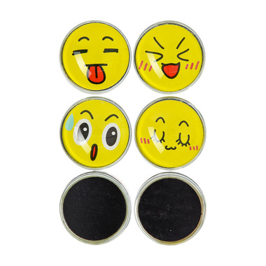 I AM CREATIVE Aimant Smiley Let`s Organize MAA4035.64 Verre, 30mm 6 pièces