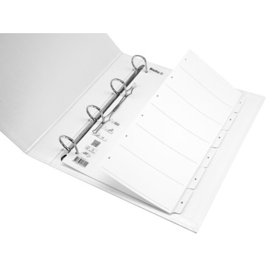 BIELLA Répertoire carton,Smartind. A4 46940601U 1-6, blanc