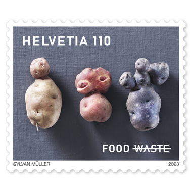Briefmarke «Nachhaltigkeit – Lebensmittel» Einzelmarke à CHF 1.10, gummiert, ungestempelt