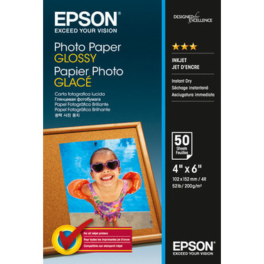 EPSON Photo Paper Glossy 10x15cm S042547 InkJet 200g 50 feuilles