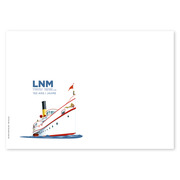 First-day cover «150 years LNM Navigation on the Three Lakes» Unstamped first-day cover (FDC) C6