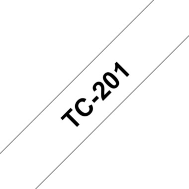 PTOUCH Ruban, laminé noir/blanc TC-201 PT-3000 12 mm
