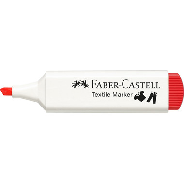 FABER-CASTELL Textilmarker 1.2-5mm 159522 rot