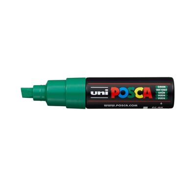 UNI-BALL Posca Marker 8mm PC-8K GREEN grün, Keilspitze