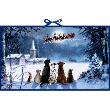 COPPENRATH Adventskalender 58x34cm 71920 Wunderbare Hunde-Weihnacht
