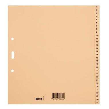 BIELLA Register cardboard brown A4 19443100 1 - 31