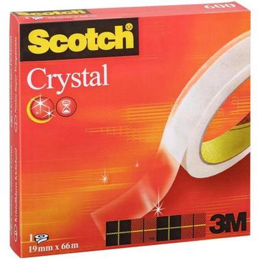 SCOTCH Crystal Clear 600 19mmx66m C6001966 kristallklar