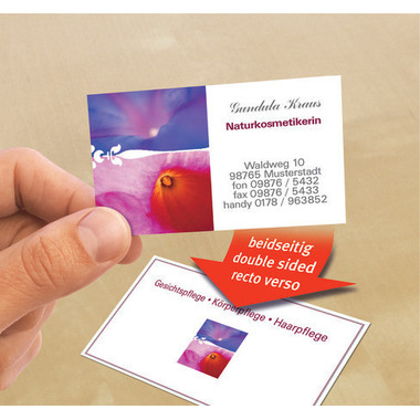 AVERY ZWECKFORM Business cards InkJet A4 C32028-10 240g glossy dopp.faccia 10 f.