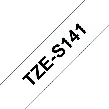 PTOUCH Band, strong/adh. schwarz/klar TZe-S141 PT-2460 18 mm