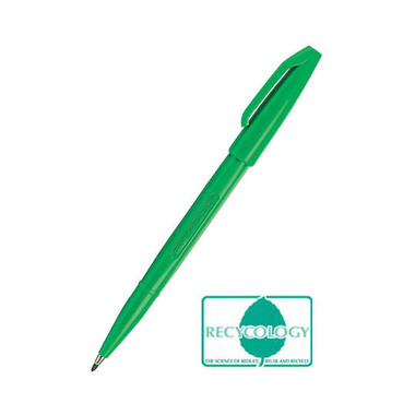 PENTEL Stylos fibre Sign Pen 2.0mm S520D vert