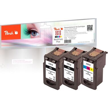 Peach Multi Pack Plus, compatible with Canon PG-512, CL-513