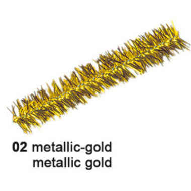 URSUS Pfeifenputzer 9mmx50cm 6530002 metallic-gold 10 Stück
