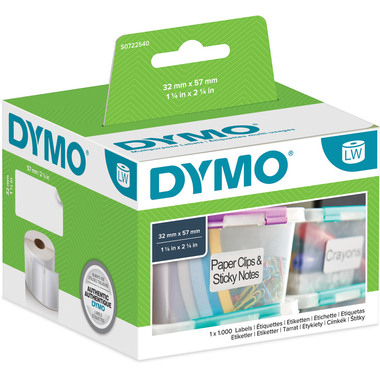 DYMO Etichette multiuso S0722540 non-perm. 57x32mm 1000 pezzi