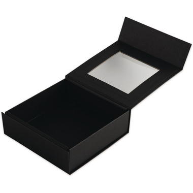 ELCO Box Regalo con grande finestra 82111.11 nero, 15x15x5cm 5 pezzi