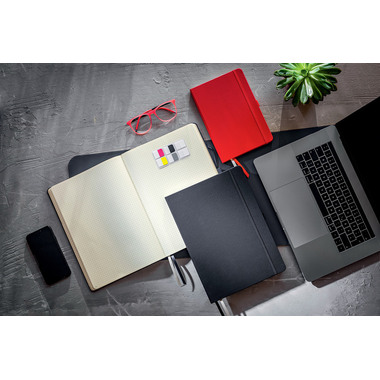 SIGEL Carnet SOFTCOVER CO315 ligné,red 187x270x14mm