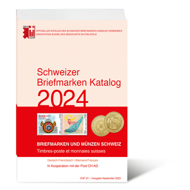 Catalogo dei francobolli svizzeri 2024 (te/fr) Catalogo dei francobolli dell'Associazione svizzera dei negozianti in filatelia, framcese/tedesco
