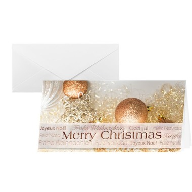 SIGEL Cartes Noël A4 DS029 Glitter 2/3 enveloppes