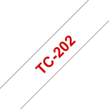 PTOUCH Band, laminiert rot/weiss TC-202 PT-3000 12 mm