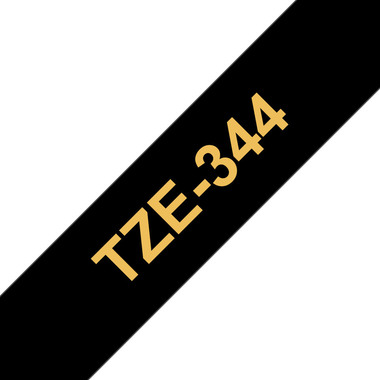 PTOUCH Ruban, laminé or/noir TZe-344 PT-2450DX 18 mm