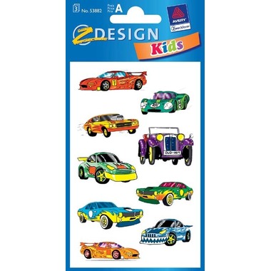 Z-DESIGN Sticker Kids 53882 Autos 3 Stück