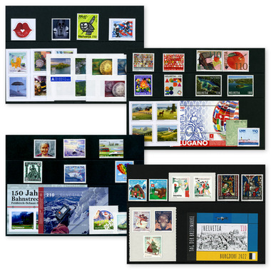 Série annuelle 2022 avec timbre isolés Série annuelle 2022 avec timbres isolés, oblitéré