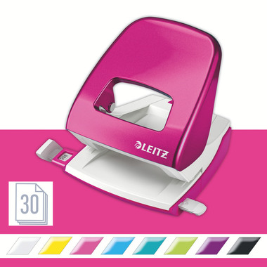 LEITZ Perforateur/Agrafeuse WOW 5095-10-23 pink, Bundle