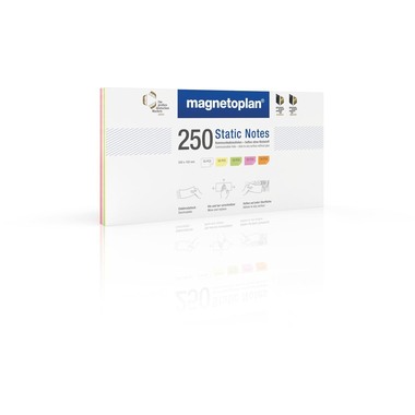 MAGNETOPLAN Static Notes 200x100mm 11250210 ass. 250 Stück