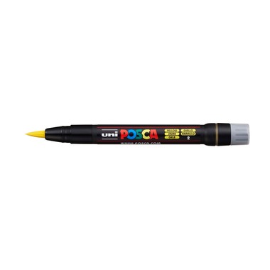 UNI-BALL Posca Pinsel-Marker 1-10mm PCF350 YELLO gelb