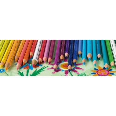 FABER-CASTELL Crayons Jumbo GRIP 110921 lumière geraniumrot