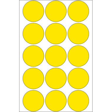HERMA Markierungspunkte 32mm 2271 gelb 480 St./32 Blatt