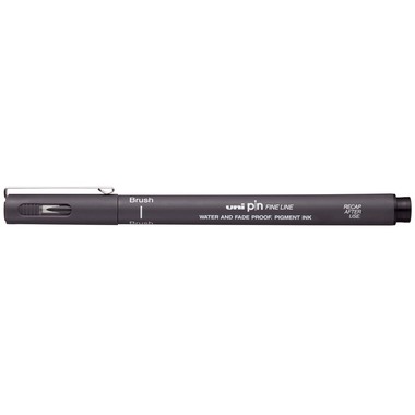 UNI-BALL Fineliner Pin Brush PINBR-200(S) DARK GREY gris foncé