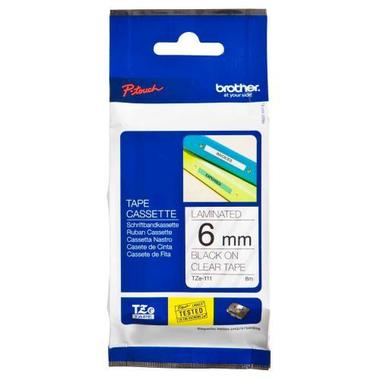 PTOUCH Tape, laminated black / clear TZe - 111 PT - 1280VP 6 mm