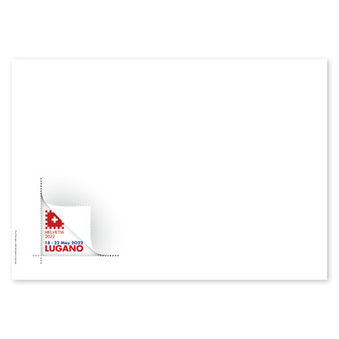 First-day cover «Helvetia 2022 World Stamp Exhibition Lugano» Unstamped first-day cover (FDC) E6