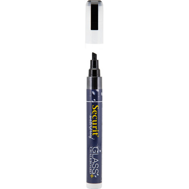 SECURIT Marker Craie 2-6mm SMA610-BL noir, imperméable