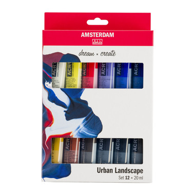 AMSTERDAM Standard Series Acryl Set 17820603 Urban Landscape 12X20ml